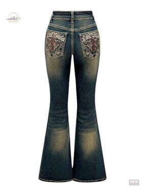 High Waist Stretchy Flare Bell Bottom Jeans